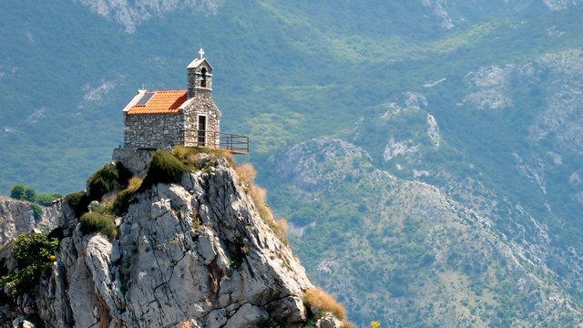 Chapel on the island of Saint Week, Petrovac, Montenegro - Adriatic sailing routes of SimpleSail