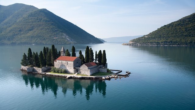 Sveti Đorđe - island of St. George, opposite Perast, Montenegro
