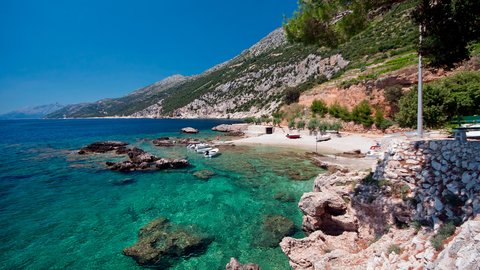 Mountainous coast, the peninsula Pelješac, Croatia - Croatian waters SimpleSail sailing routes