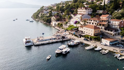 The fishing village of Bigova, Kotor municipality, Montenegro